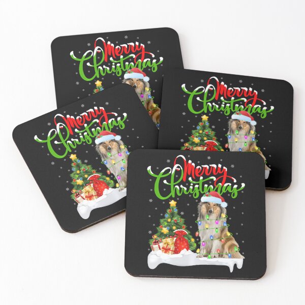 Item preview, Xmas Lighting Matching Santa Rough Collie Dog Christmas 	 		 designed and sold by yacatechwanf.