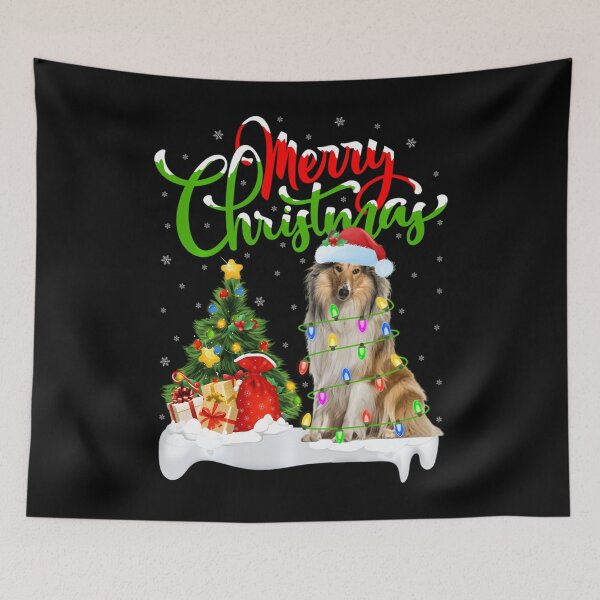 Item preview, Xmas Lighting Matching Santa Rough Collie Dog Christmas 	 		 designed and sold by yacatechwanf.