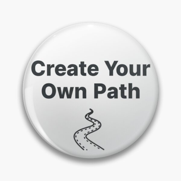 Item preview, Create Your Own Path – Minimal Motivational Quote designed and sold by Happyfreedom.