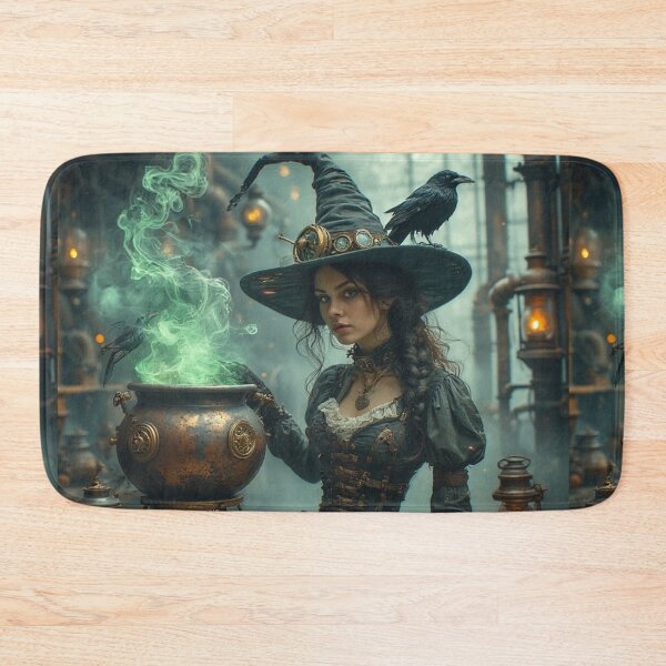 Item preview, Steampunk Witch's Alchemical Forge: Victorian Halloween Art designed and sold by Eden Underground Radio (Official Merch).