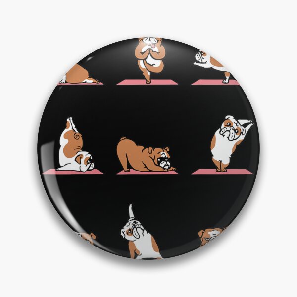 Item preview, English Bulldog Yoga Puppy Yoga Poses and Meditation 		 designed and sold by marataomaetop.