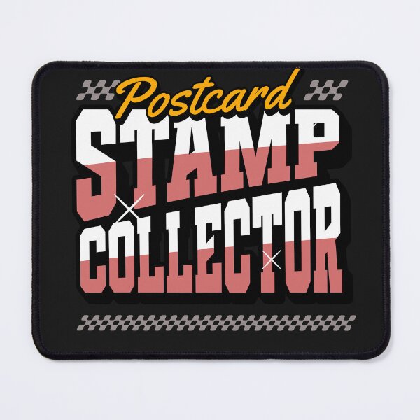 Item preview, Postcard Stamp Collector Bold Typography Design designed and sold by UniquetyDesign.