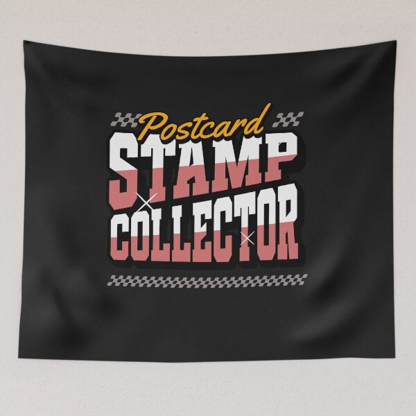 Item preview, Postcard Stamp Collector Bold Typography Design designed and sold by UniquetyDesign.