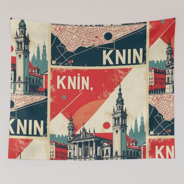 Item preview, Knin Croatia 1950s Vintage Travel Tourism designed and sold by TravelersGems.