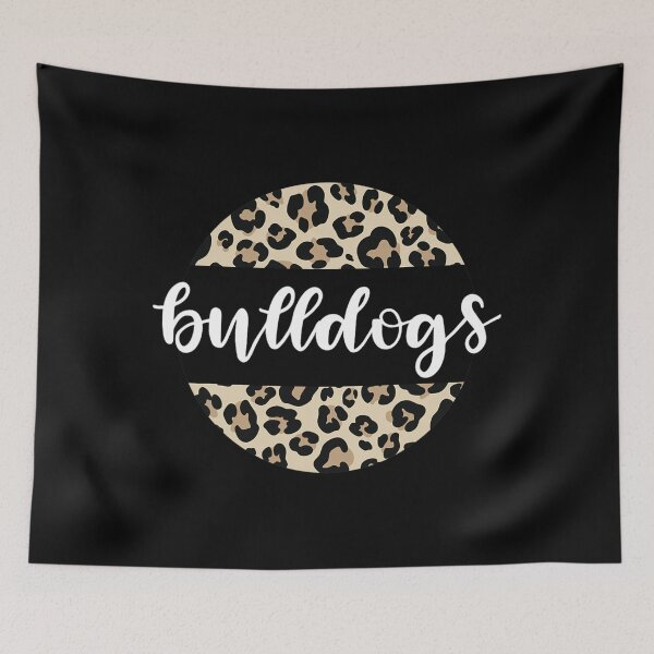 Item preview, Leopard Print Bulldogs Team Mascot School Spirit Game Night 		 designed and sold by dhmanigoraebx.