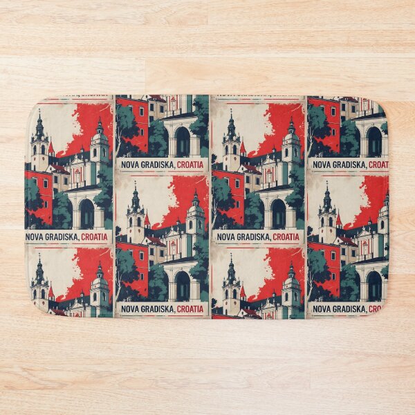 Item preview, Nova Gradiska Croatia 1950s Vintage Travel Tourism designed and sold by TravelersGems.