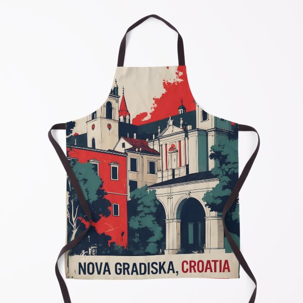 Item preview, Nova Gradiska Croatia 1950s Vintage Travel Tourism designed and sold by TravelersGems.