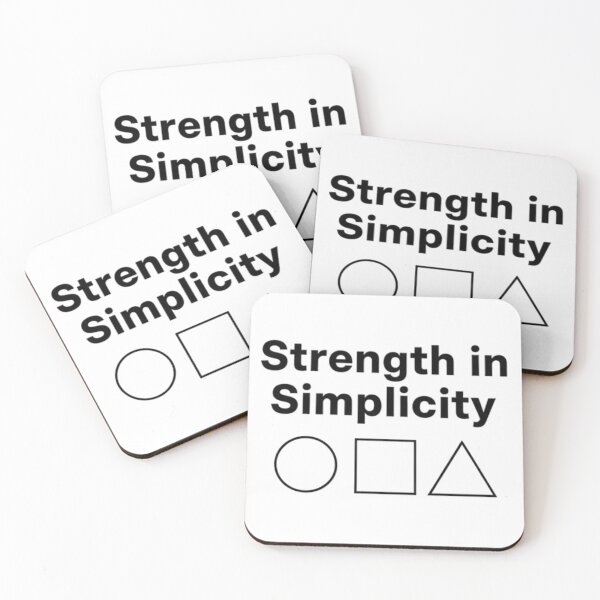 Item preview, Strength in Simplicity – Minimal Elegant Motivational Quote designed and sold by Happyfreedom.