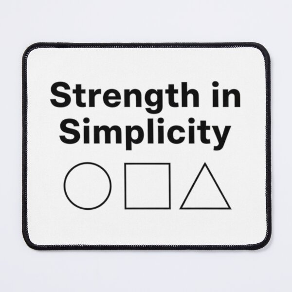 Item preview, Strength in Simplicity – Minimal Elegant Motivational Quote designed and sold by Happyfreedom.
