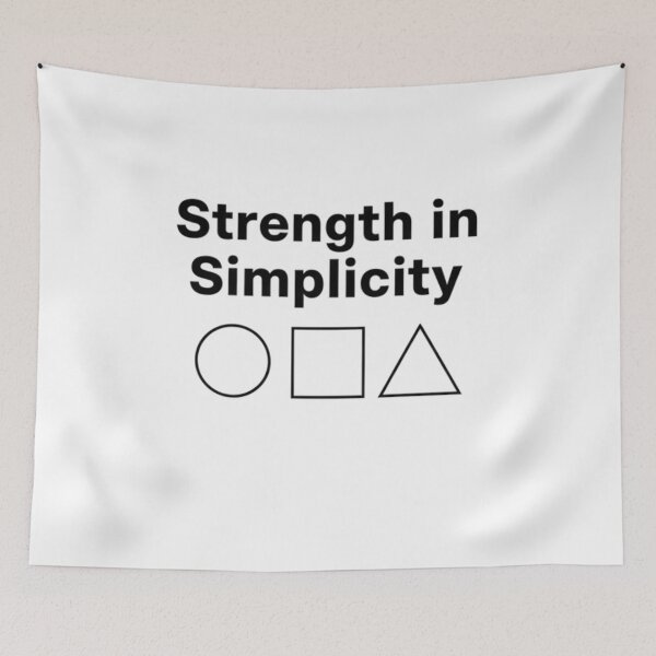 Item preview, Strength in Simplicity – Minimal Elegant Motivational Quote designed and sold by Happyfreedom.