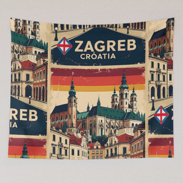 Item preview, Zagreb Croatia 1950s Vintage Travel Tourism designed and sold by TravelersGems.