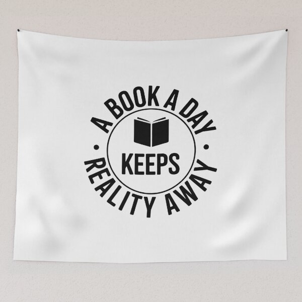 Item preview, A Book a Day Keeps Reality Away  designed and sold by Authentic-Merch.