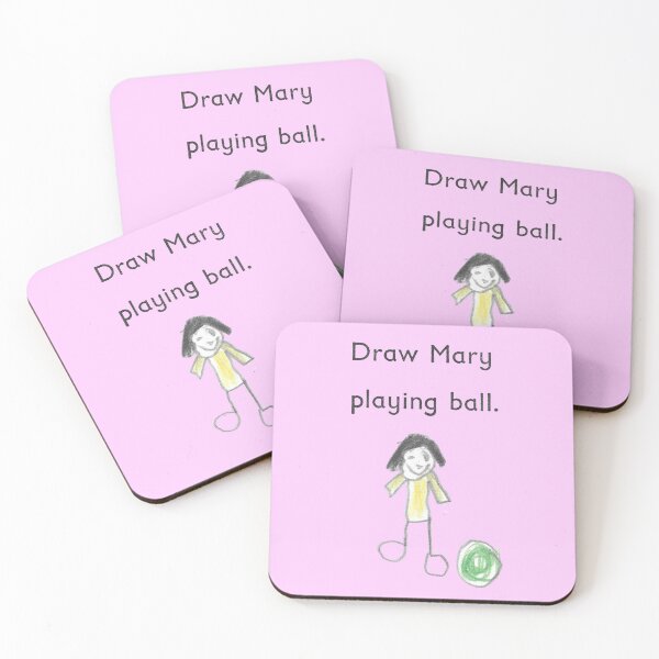 Item preview, Read, Write and Draw - Draw Mary Playing Ball -  designed and sold by waltzermitty.