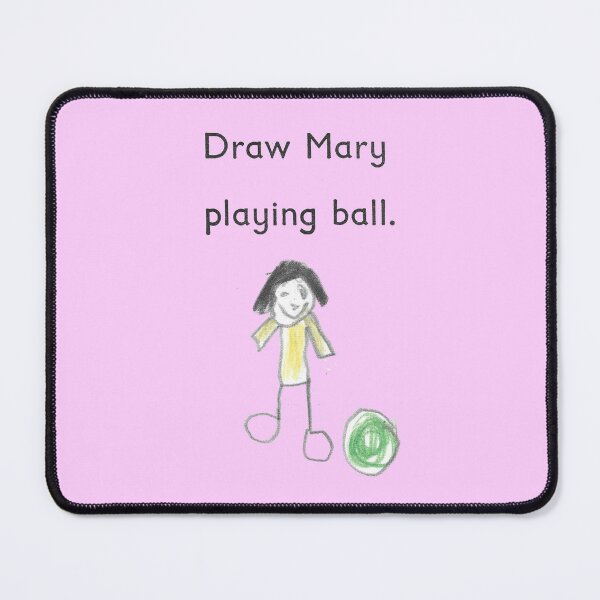Item preview, Read, Write and Draw - Draw Mary Playing Ball -  designed and sold by waltzermitty.