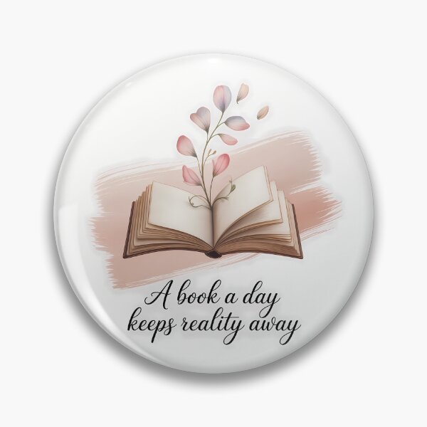 Item preview, Cute Reading Quote for Bookworms – A Book a Day Keeps Reality Away designed and sold by Authentic-Merch.