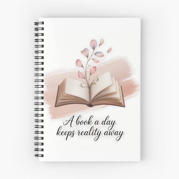 Item preview, Cute Reading Quote for Bookworms – A Book a Day Keeps Reality Away designed and sold by Authentic-Merch.