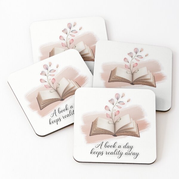 Item preview, Cute Reading Quote for Bookworms – A Book a Day Keeps Reality Away designed and sold by Authentic-Merch.