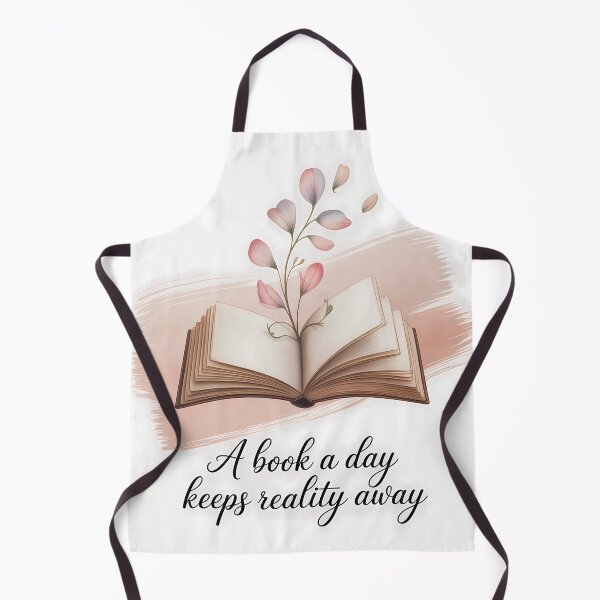 Item preview, Cute Reading Quote for Bookworms – A Book a Day Keeps Reality Away designed and sold by Authentic-Merch.
