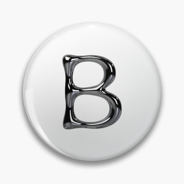 Item preview, Letter B – 3D Liquid Chrome Tinsel Monogram Design designed and sold by uncoXab.