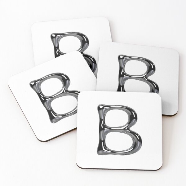 Item preview, Letter B – 3D Liquid Chrome Tinsel Monogram Design designed and sold by uncoXab.