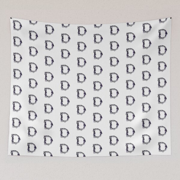 Item preview, Letter D – 3D Liquid Chrome Tinsel Monogram Design designed and sold by uncoXab.