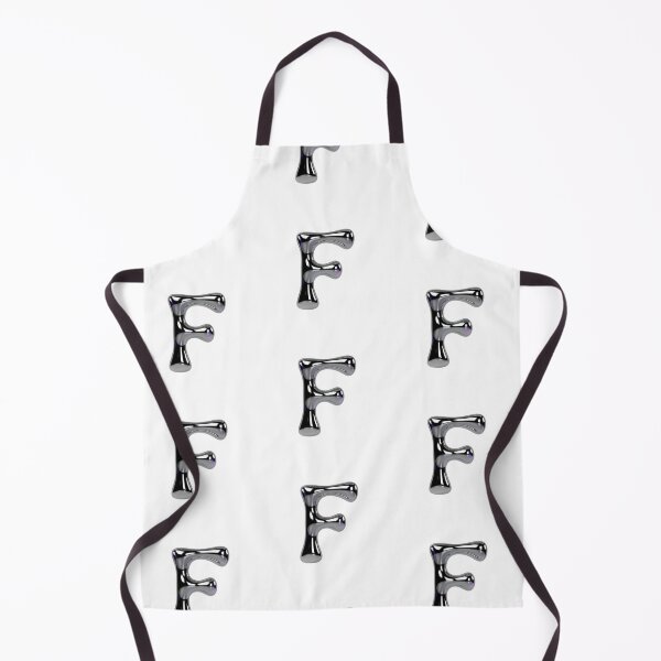Item preview, Letter F – 3D Liquid Chrome Tinsel Monogram Design designed and sold by uncoXab.