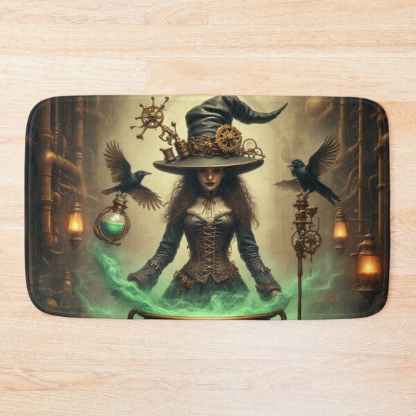 Item preview, Steampunk Witch's Clockwork Coven: Victorian Halloween Art designed and sold by Eden Underground Radio (Official Merch).