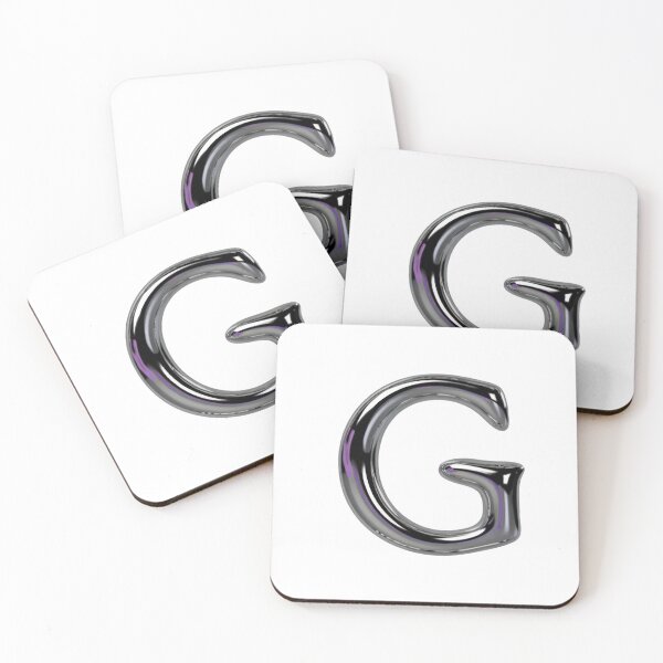 Item preview, Letter G – 3D Liquid Chrome Tinsel Monogram Design designed and sold by uncoXab.