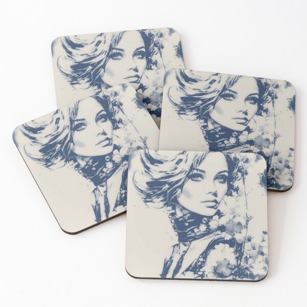 Item preview, Indigo Ethereal Bloom designed and sold by Drawings Project.