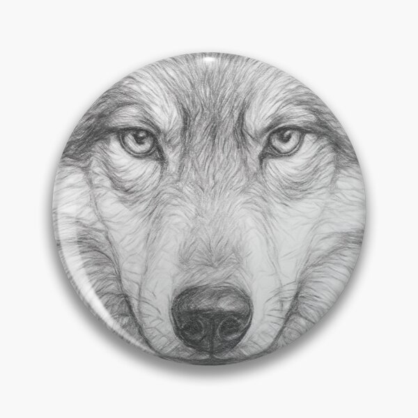 Artikelvorschau, Wolf-Bleistiftskizze entworfen und verkauft von Leon Woods Pencil Art.