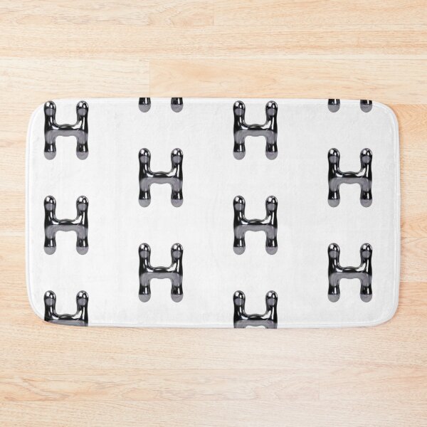 Item preview, Letter H – 3D Liquid Chrome Tinsel Monogram Design designed and sold by uncoXab.