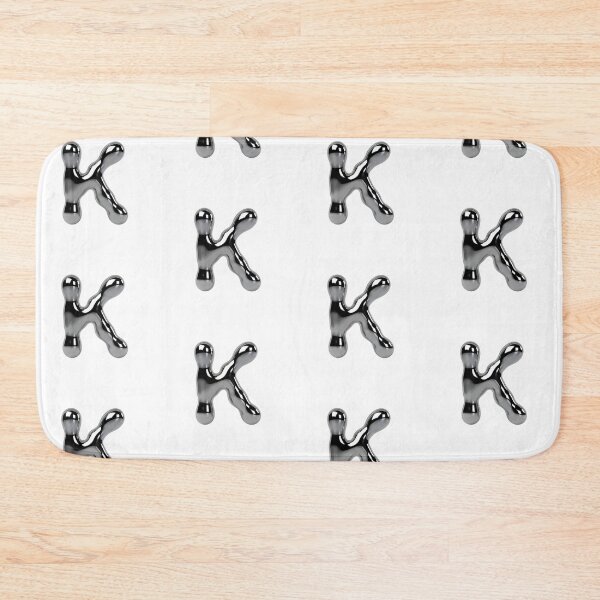 Item preview, Letter K – 3D Liquid Chrome Tinsel Monogram Design designed and sold by uncoXab.