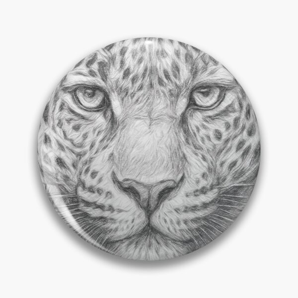 Artikelvorschau, Leoparden-Bleistiftskizze entworfen und verkauft von Leon Woods Pencil Art.