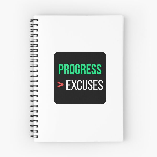 Item preview, Progress Over Excuses – Motivational Quote designed and sold by J0b4t.