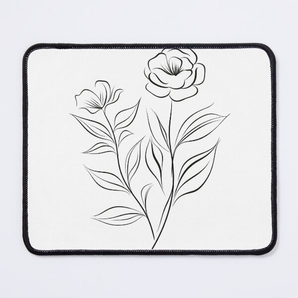 Item preview, Flower Line art Print, Floral Print, Flower Wall Art, Botanical Print, Minimal Floral Print, Wildflower Print Flower Wall Decor designed and sold by SavageVision.
