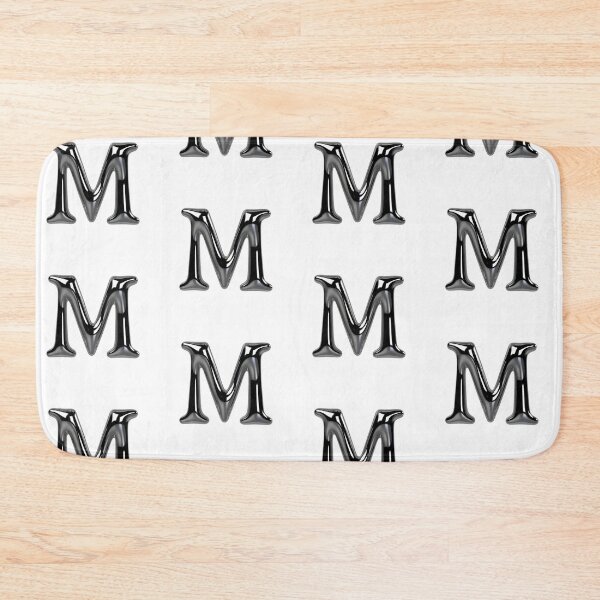 Item preview, Letter M – 3D Liquid Chrome Tinsel Monogram Design designed and sold by uncoXab.
