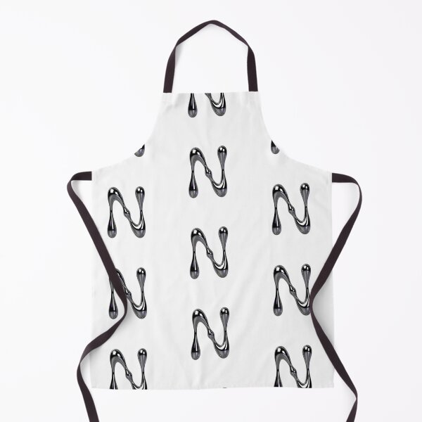 Item preview, Letter N – 3D Liquid Chrome Tinsel Monogram Design designed and sold by uncoXab.
