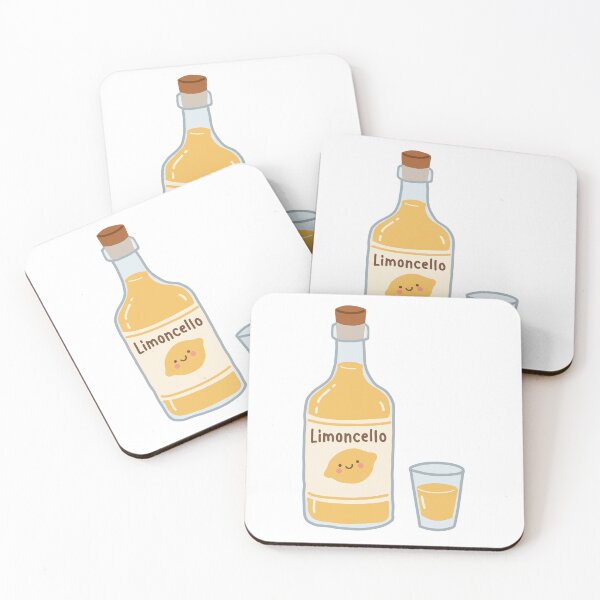 Item preview, Kawaii Limoncello Sticker | Cute Italian Lemon Liqueur Alcohol designed and sold by PinFlick.
