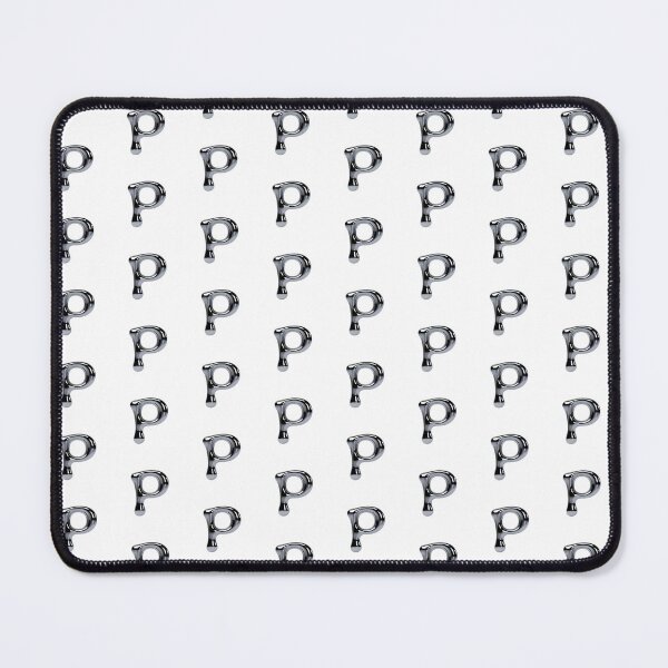 Item preview, Letter P – 3D Liquid Chrome Tinsel Monogram Design designed and sold by uncoXab.