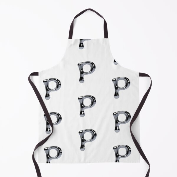 Item preview, Letter P – 3D Liquid Chrome Tinsel Monogram Design designed and sold by uncoXab.
