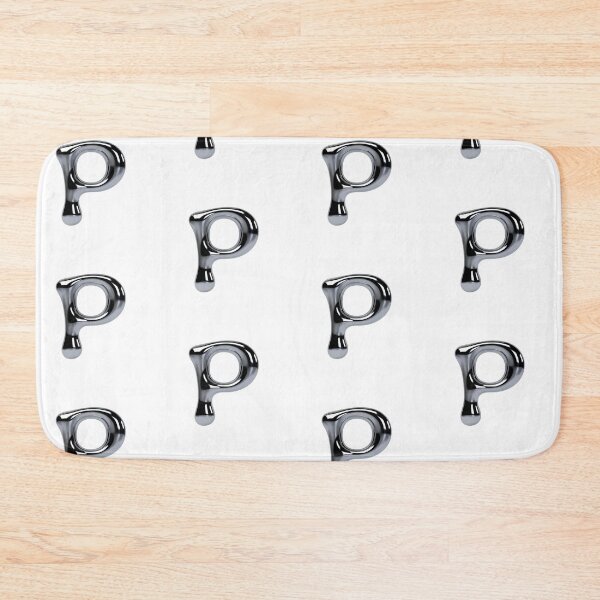 Item preview, Letter P – 3D Liquid Chrome Tinsel Monogram Design designed and sold by uncoXab.