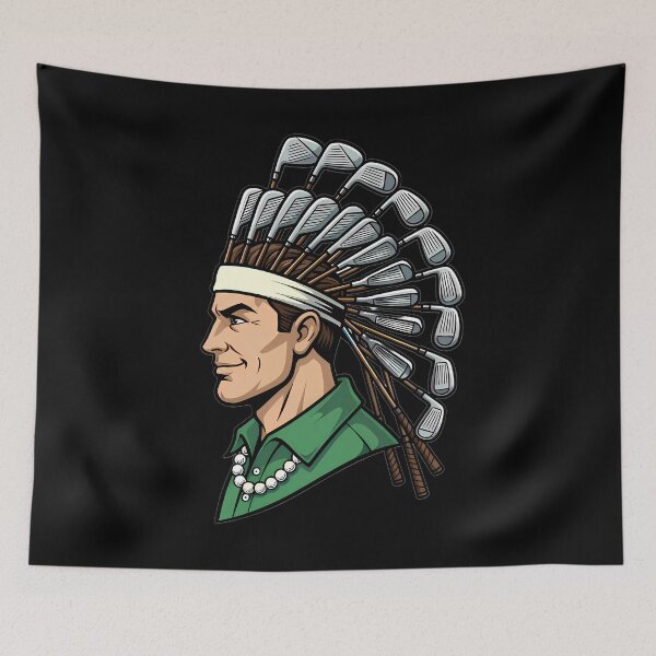 Item preview, Golf Chief Headdress of Clubs designed and sold by Linework Studio.
