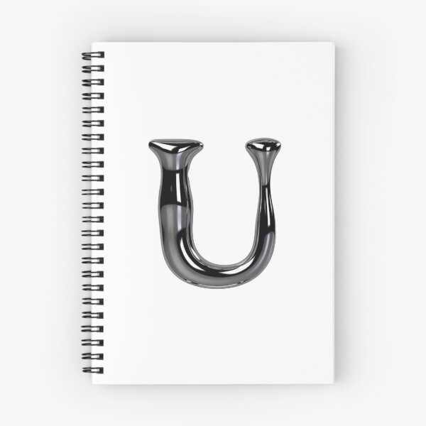 Item preview, Letter U – 3D Liquid Chrome Tinsel Monogram Design designed and sold by uncoXab.