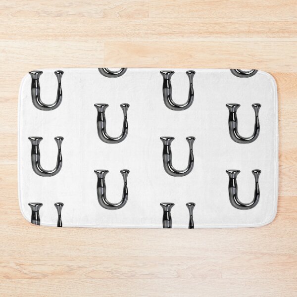 Item preview, Letter U – 3D Liquid Chrome Tinsel Monogram Design designed and sold by uncoXab.