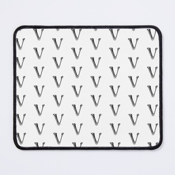 Item preview, Letter V – 3D Liquid Chrome Tinsel Monogram Design designed and sold by uncoXab.