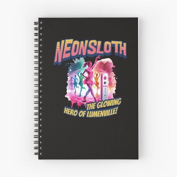 Item preview, Neon Sloth Dance Hero of Lumenville designed and sold by UniquetyDesign.