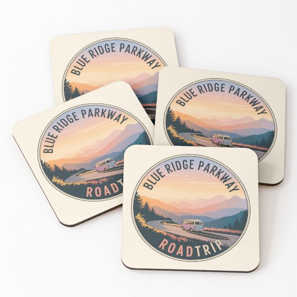 Item preview, Retro Blue Ridge Parkway Roadtrip Sticker designed and sold by Horizon Tales.