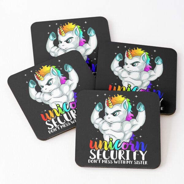 Item preview, Unicorn Security Dont Mess With My Sister Funny Brother 		 designed and sold by parbhamulhema.