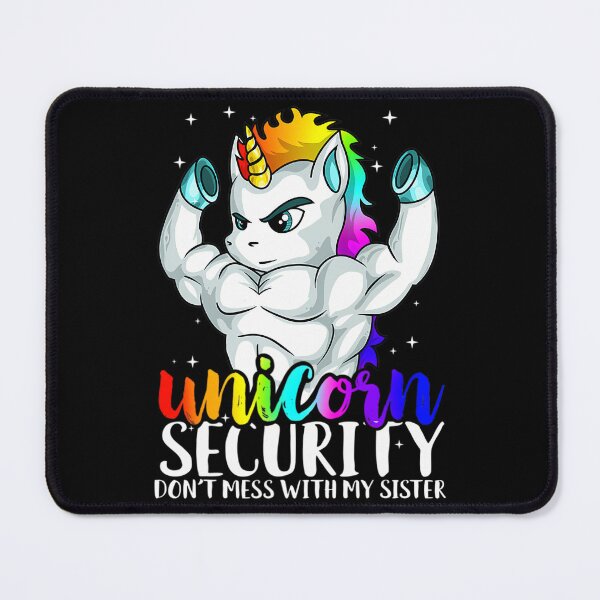 Item preview, Unicorn Security Dont Mess With My Sister Funny Brother designed and sold by parbhamulhema.