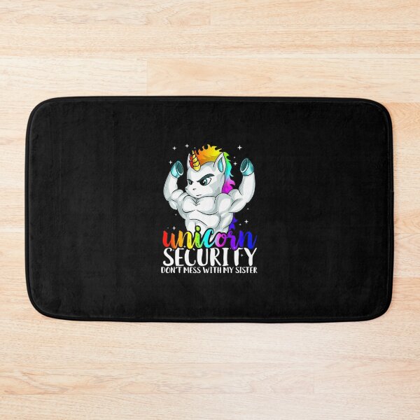 Item preview, Unicorn Security Dont Mess With My Sister Funny Brother 		 designed and sold by parbhamulhema.